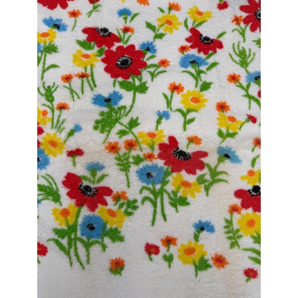 Vintage Dundee Bath Towels (3) Vibrant Floral Grandma Core Granny Cottage Core